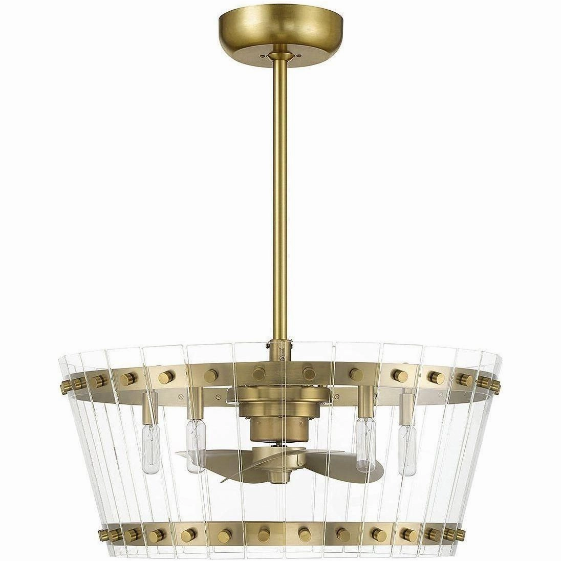 Ventari 5-Light LED Fan D'Lier led ceiling fans with light and remote