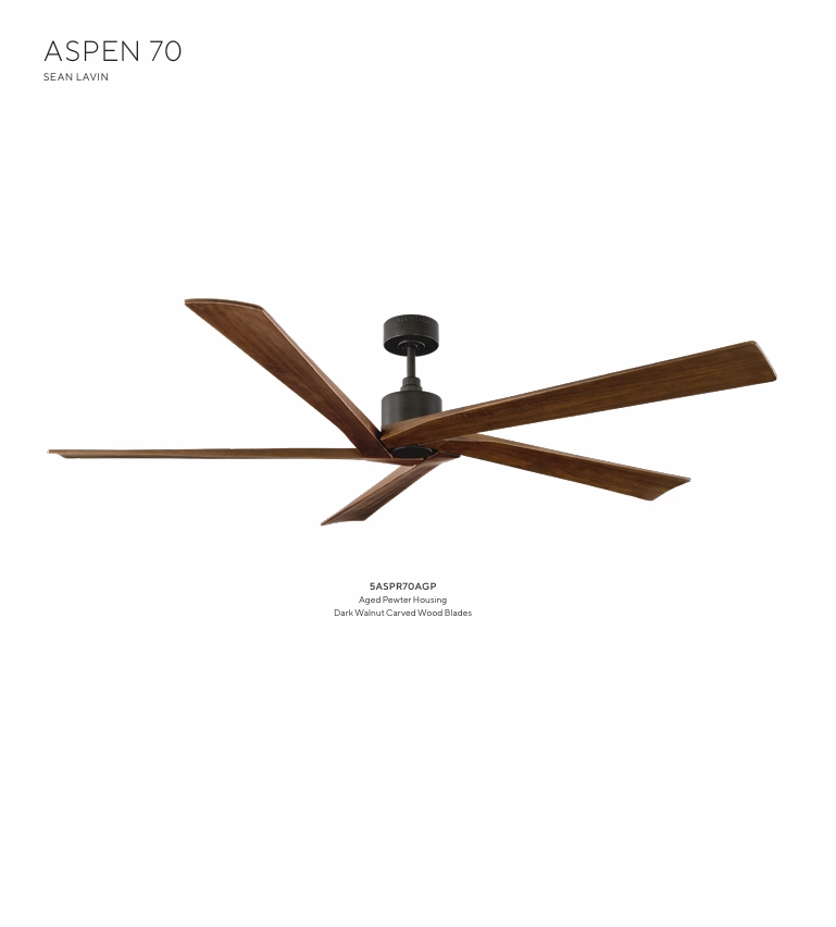 Visual Comfort Aspen Indoor/Outdoor DC Ceiling Fan with Remote