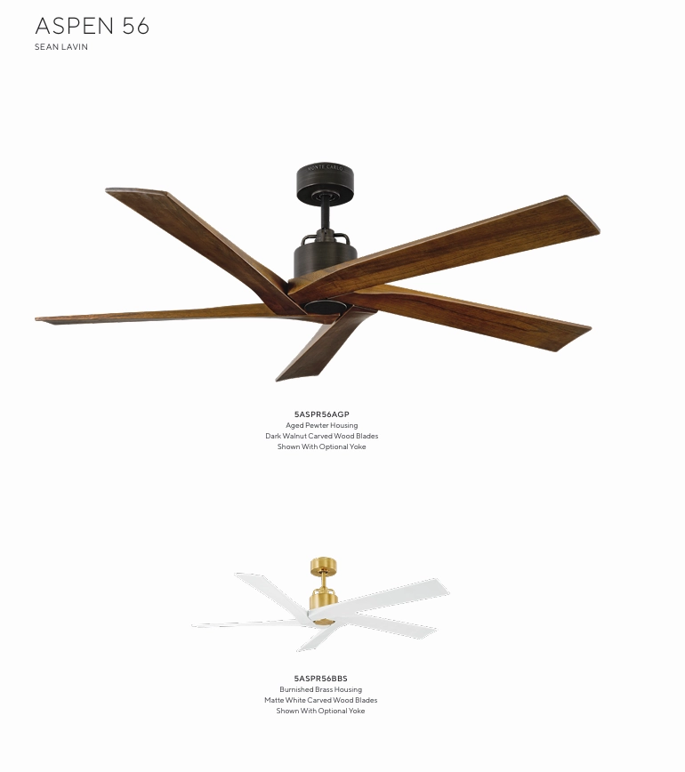 Visual Comfort Aspen Indoor/Outdoor DC Ceiling Fan with Remote