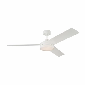 Visual Comfort Cirque 56" Indoor/Outdoor DC Ceiling Fan with 20W LED and Remote powerful indoor fans for whole-room cooling