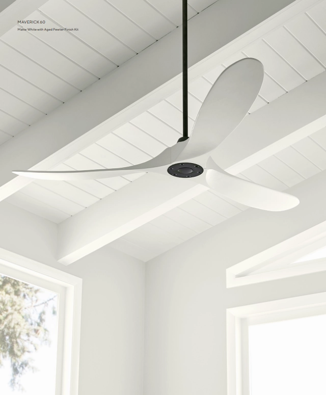 Visual Comfort Fan Maverick Indoor/Outdoor DC Ceiling Fan with 6 Speed Remote Control