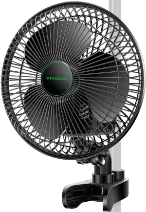 VIVOSUN AeroWave A6 6-Inch Clip-on Fan, Patented Portable Indoor Fan with Clip, 2-Speed Adjustment, Cord, Strong Airflow but Low Noise, and Fully-Adjustable Tilt for Grow Tent, Black, 1-Pack Octopus-shaped decorative fan