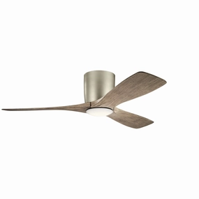 Volos 48"Ceiling Fan Brushed Nickel space-saving huggers with modern style