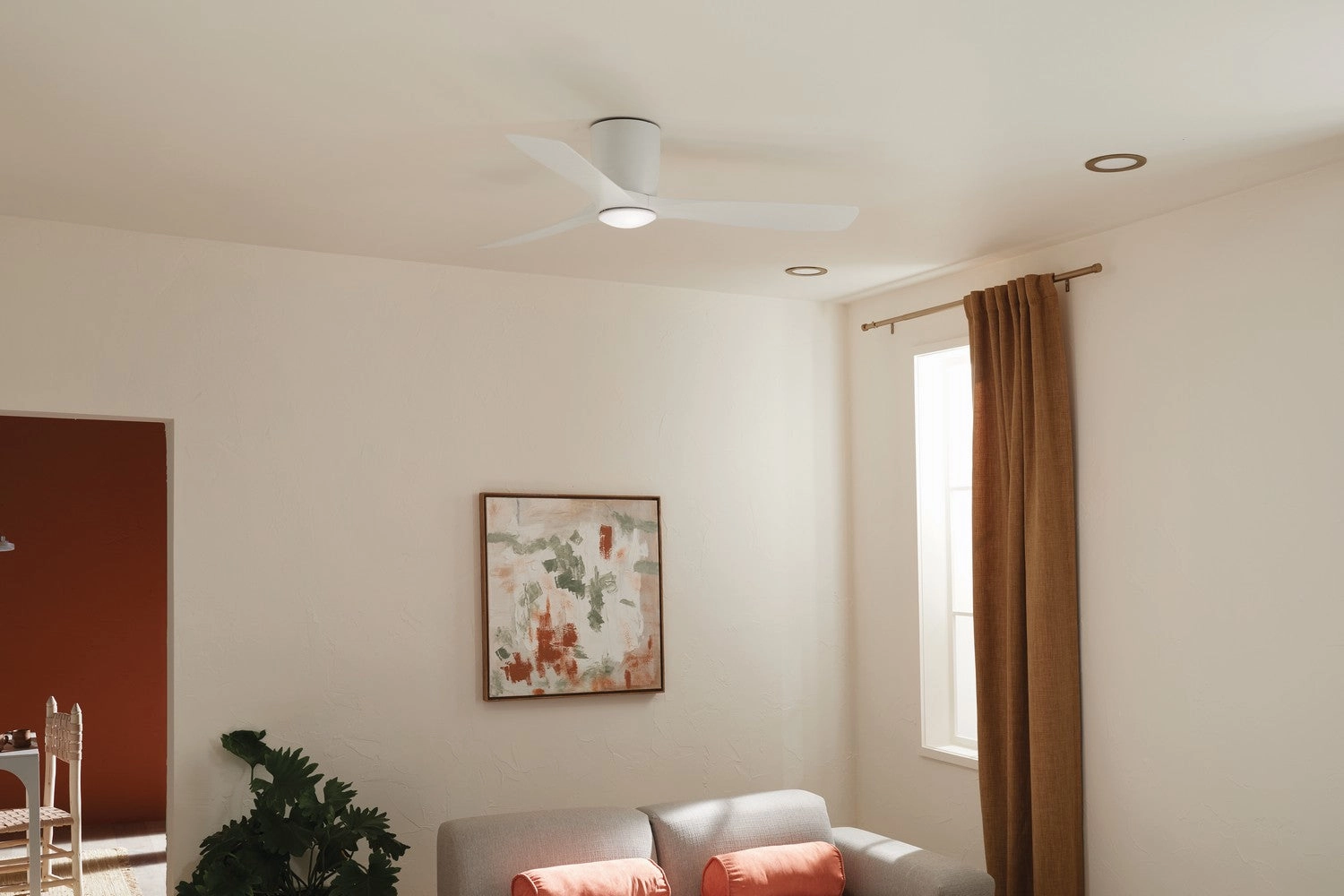 Volos 54"Ceiling Fan Matte White