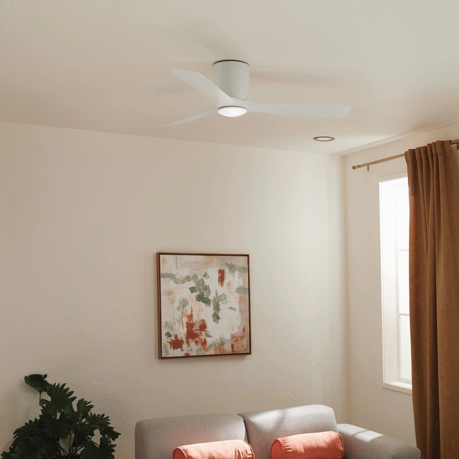 Volos 54"Ceiling Fan Matte White