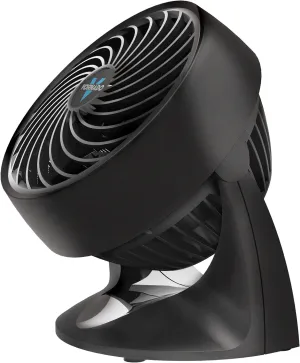 Vornado 133 Small Room Air Circulator Fan, 2 Speeds, Adjustable Head, Table Fan for Desk, Nightstand, Black Desktop fan with humidification feature