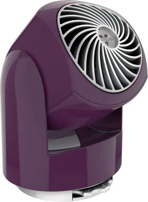 Vornado Flippi V6 Compact Air Circulator Fan, Quiet Portable Travel Fan for Desk or Bedroom, Adjustable Head, 2 Speeds, Plum Small bladeless fan for quiet cooling