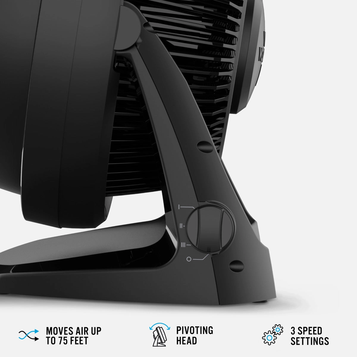 Vornado 3 Speed Air Circulator, Desk Fan, Portable Fan, Whole Room Air Circulator (62-AN)