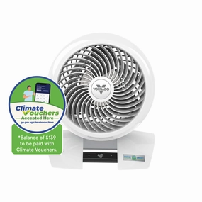 Vornado Energy Smart Air Circulator  Remote Control, Vortex Action, DC motor, Oscillation, Timer, 99-Speed, white, 6303DC usb desk fans for office or dorm use