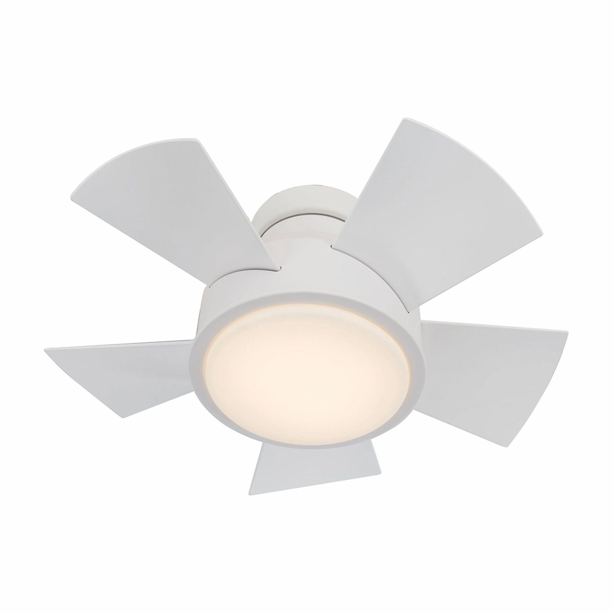 Vox Indoor/Outdoor 5-Blade 26" Smart Flush Mount Ceiling Fan with LED Light Kit and Remote Control
