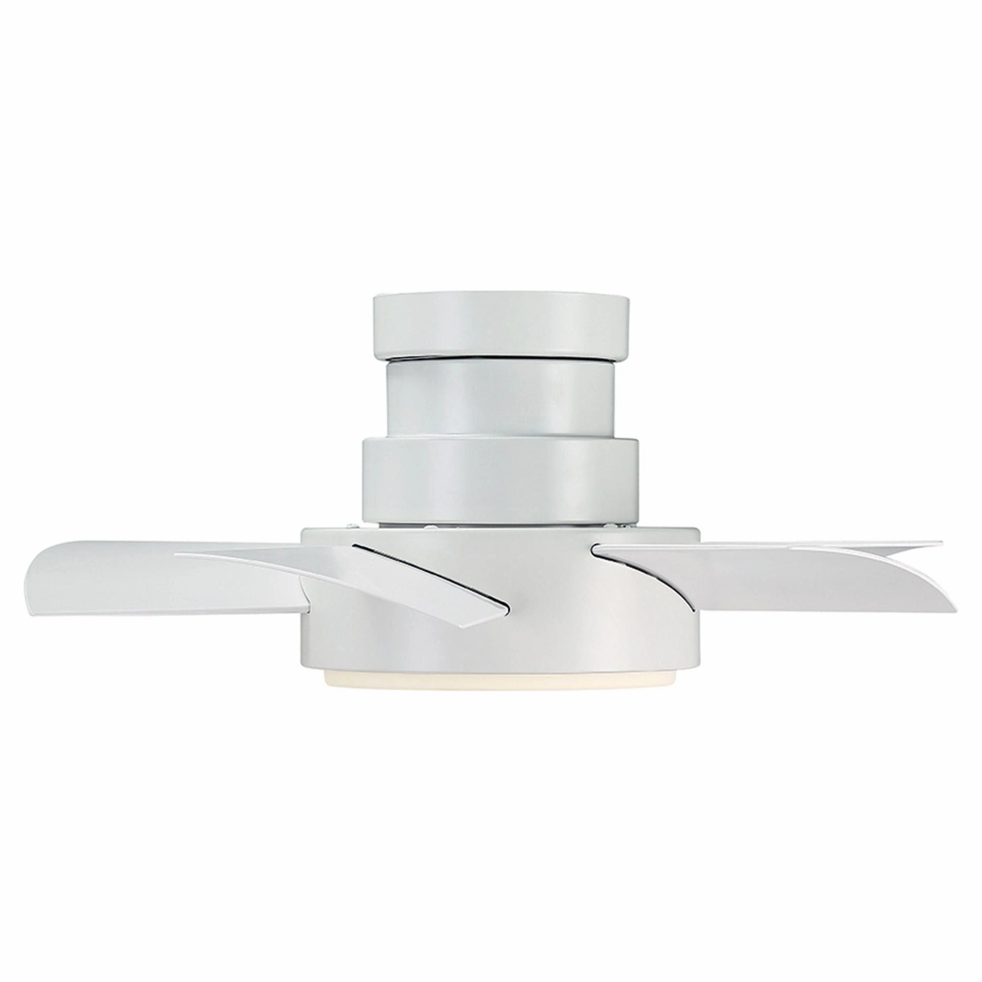 Vox Indoor/Outdoor 5-Blade 26" Smart Flush Mount Ceiling Fan with LED Light Kit and Remote Control