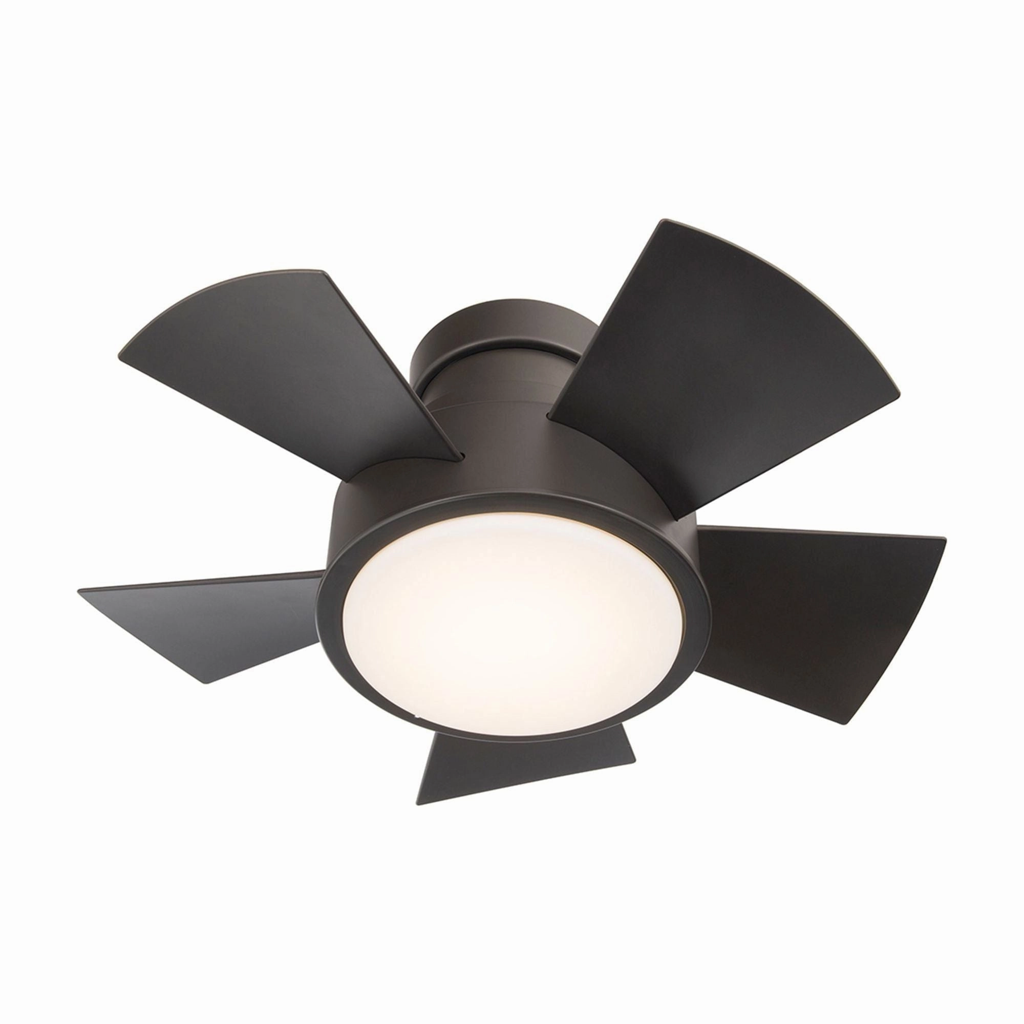 Vox Indoor/Outdoor 5-Blade 26" Smart Flush Mount Ceiling Fan with LED Light Kit and Remote Control