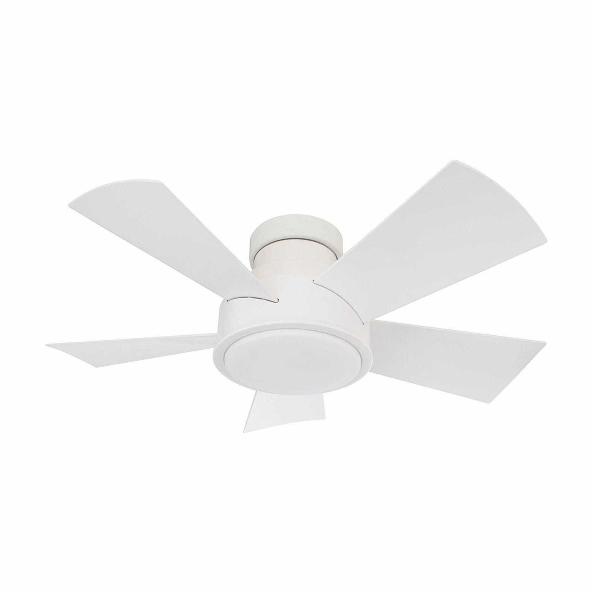 Vox Indoor/Outdoor 5-Blade 38" Smart Flush Mount Ceiling Fan with LED Light Kit and Remote Control