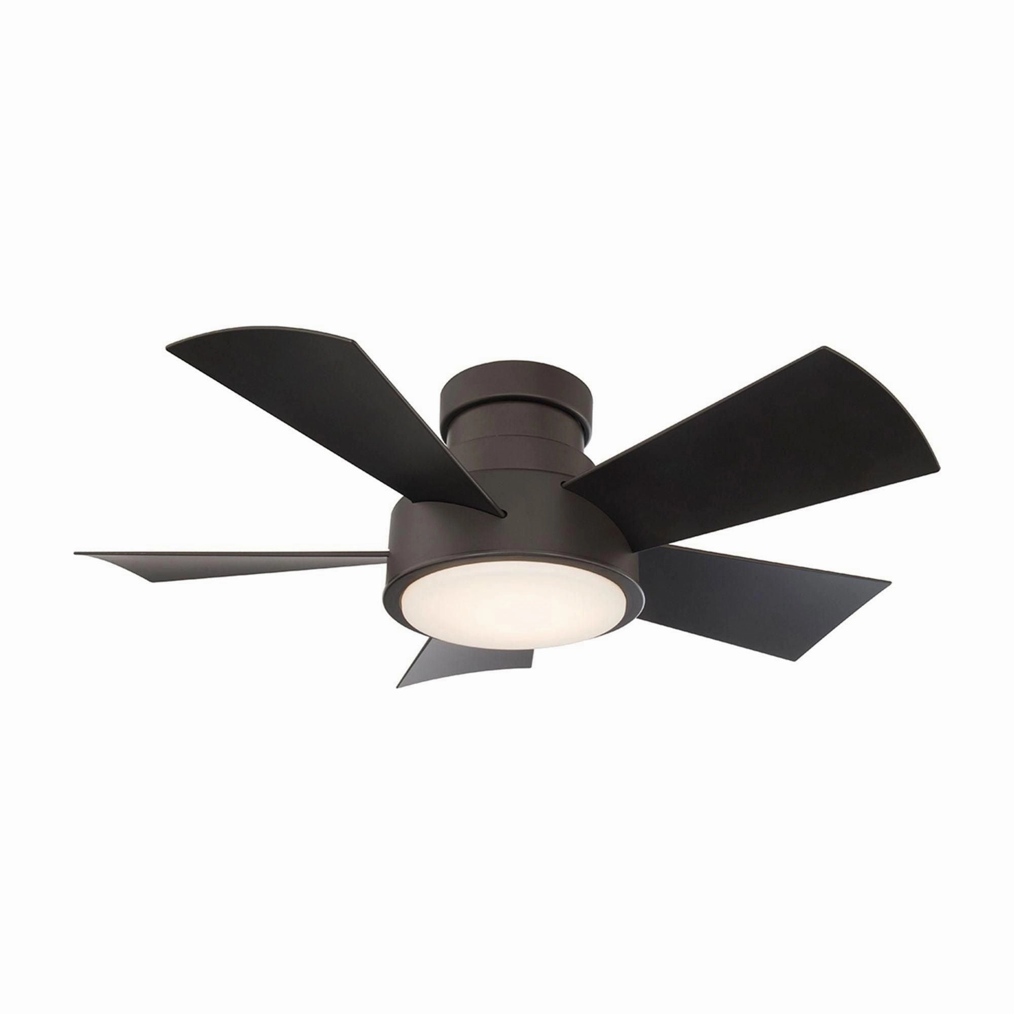 Vox Indoor/Outdoor 5-Blade 38" Smart Flush Mount Ceiling Fan with LED Light Kit and Remote Control