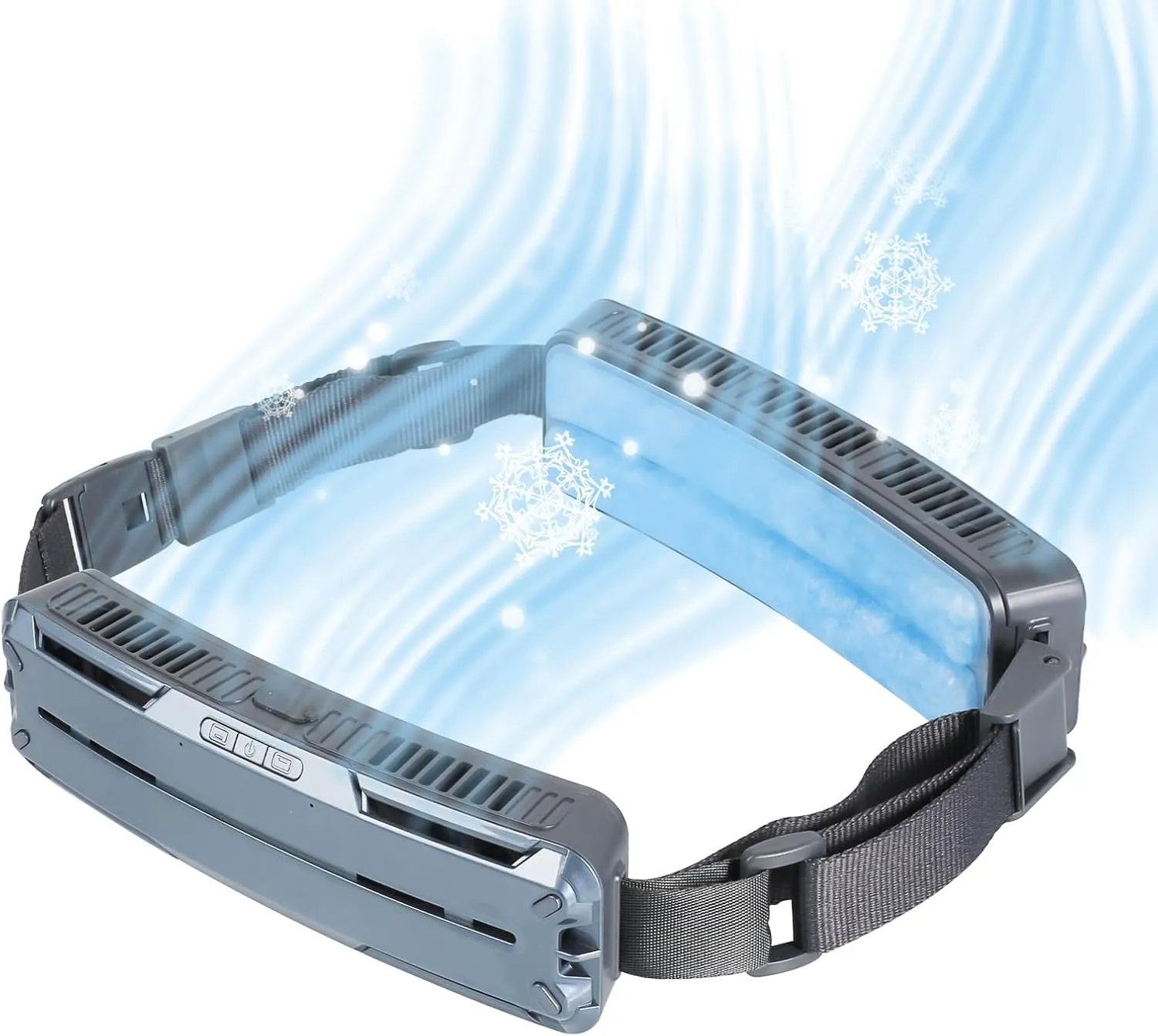 Waist Fan, Belt Fan, Portable Cooling Fan With Charging Function 15H Working Time, Strong Wind Power for Full Body Cooling fan, 3 Speeds, Shirt Fan for Jobsite, Farming, Fishing, Sports and Travelling Waist-mounted portable fan for outdoor use