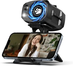 Waist Fan, FS-06 Portable Personal Fan Clip on Waistband, 4 Adjustable Speeds, Rechargeable Max. 16H Battery Life, 9000RPM, Hands Free Belt Neck Fan for Outdoor, Jobsite, Gardening (Black) Waist-mounted portable fan for outdoor use