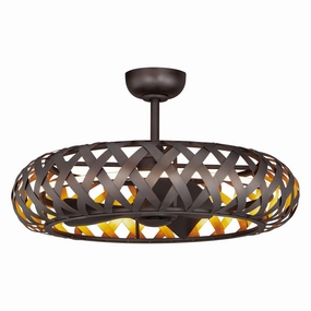 Weave Fandelight ceiling fans with integrated LED lighting