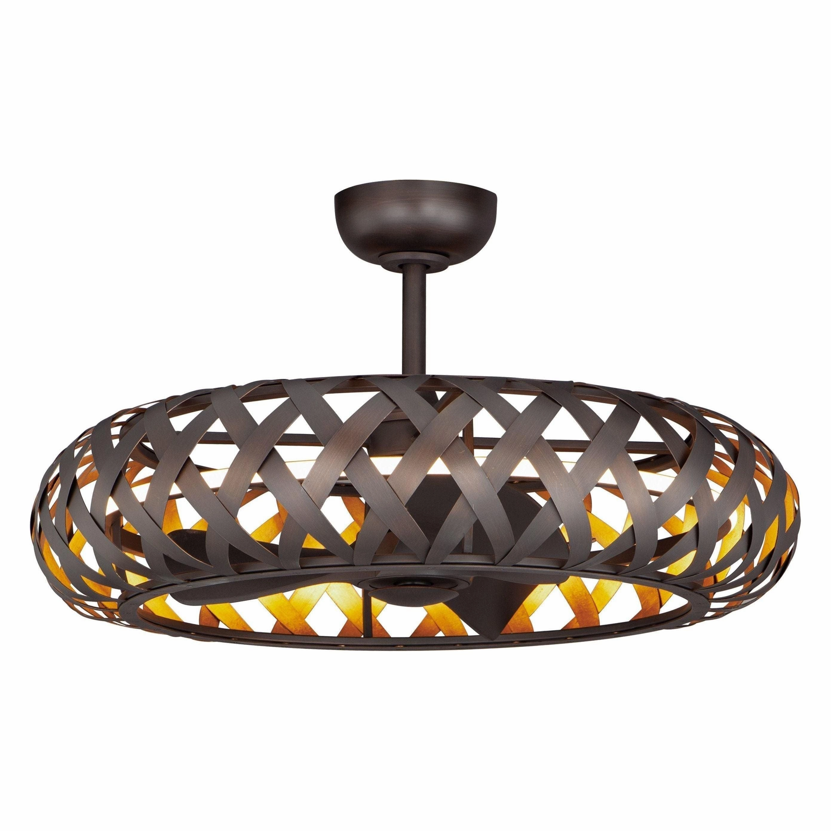 Weave Fandelight quiet ceiling fans with remote control