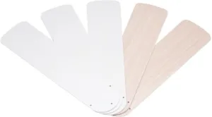 Westinghouse 7741100 42-Inch White/Bleached Oak Replacement Fan Blades, Five-Pack Fan with safety blade design