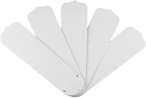 Westinghouse 7741400 52-Inch White Outdoor Replacement Fan Blades, Five-Pack Fan with safety blade design