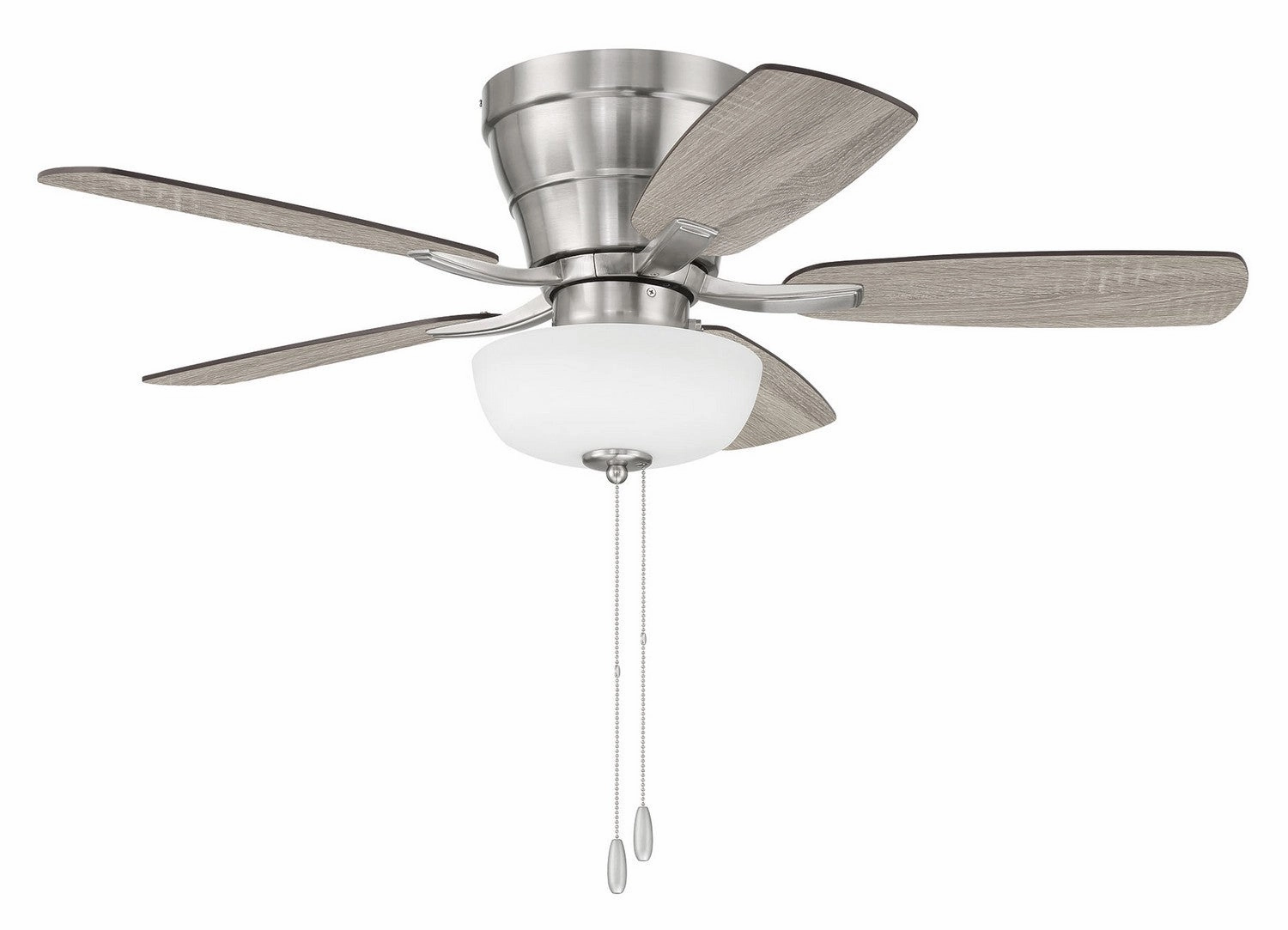 Wheeler 42 2-Light Bowl 42"Ceiling Fan Brushed Polished Nickel ifan smart fans for connected homes