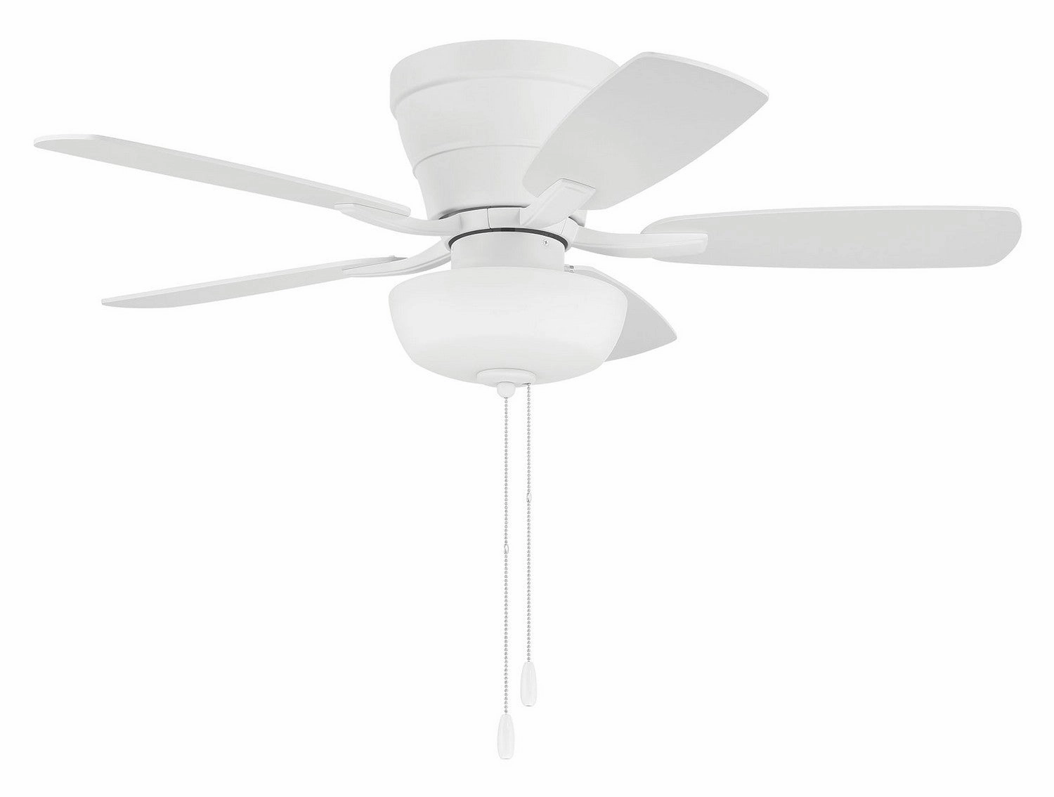 Wheeler 42 2-Light Bowl 42"Ceiling Fan White ifan smart fans for connected homes