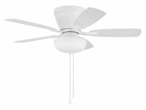 Wheeler 42 2-Light Bowl 42"Ceiling Fan White ifan smart fans for connected homes