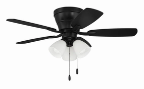 Wheeler 42 3-Light 42"Ceiling Fan Flat Black ifan smart fans for connected homes