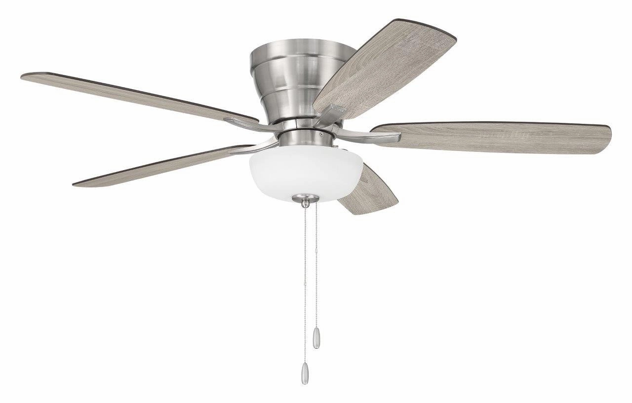 Wheeler 52 2-Light Bowl 52"Ceiling Fan Brushed Polished Nickel ifan smart fans for connected homes