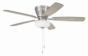 Wheeler 52 2-Light Bowl 52"Ceiling Fan Brushed Polished Nickel ifan smart fans for connected homes