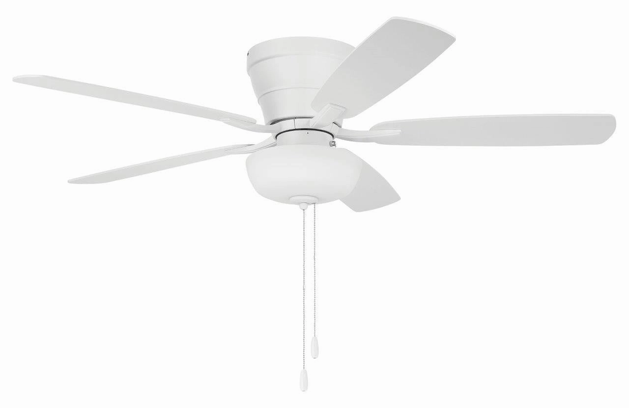 Wheeler 52 2-Light Bowl 52"Ceiling Fan White ifan smart fans for connected homes