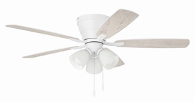 Wheeler 52 3-Light 52"Ceiling Fan White ifan smart fans for connected homes