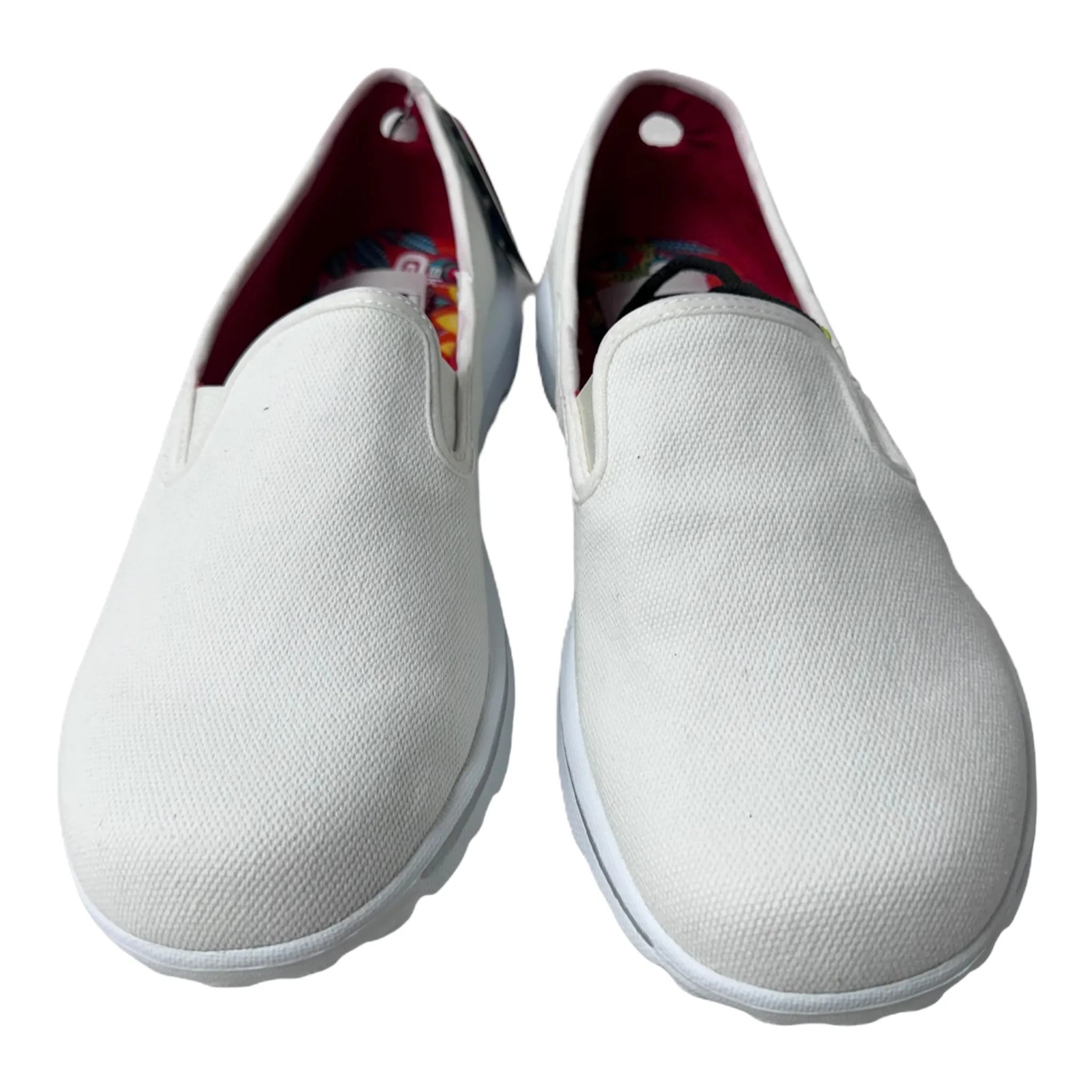 White Shoes Athletic By Skechers, Size: 10 skechers