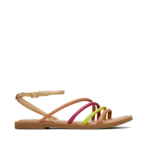 Willa Honey Beige Multi Leather Sandal