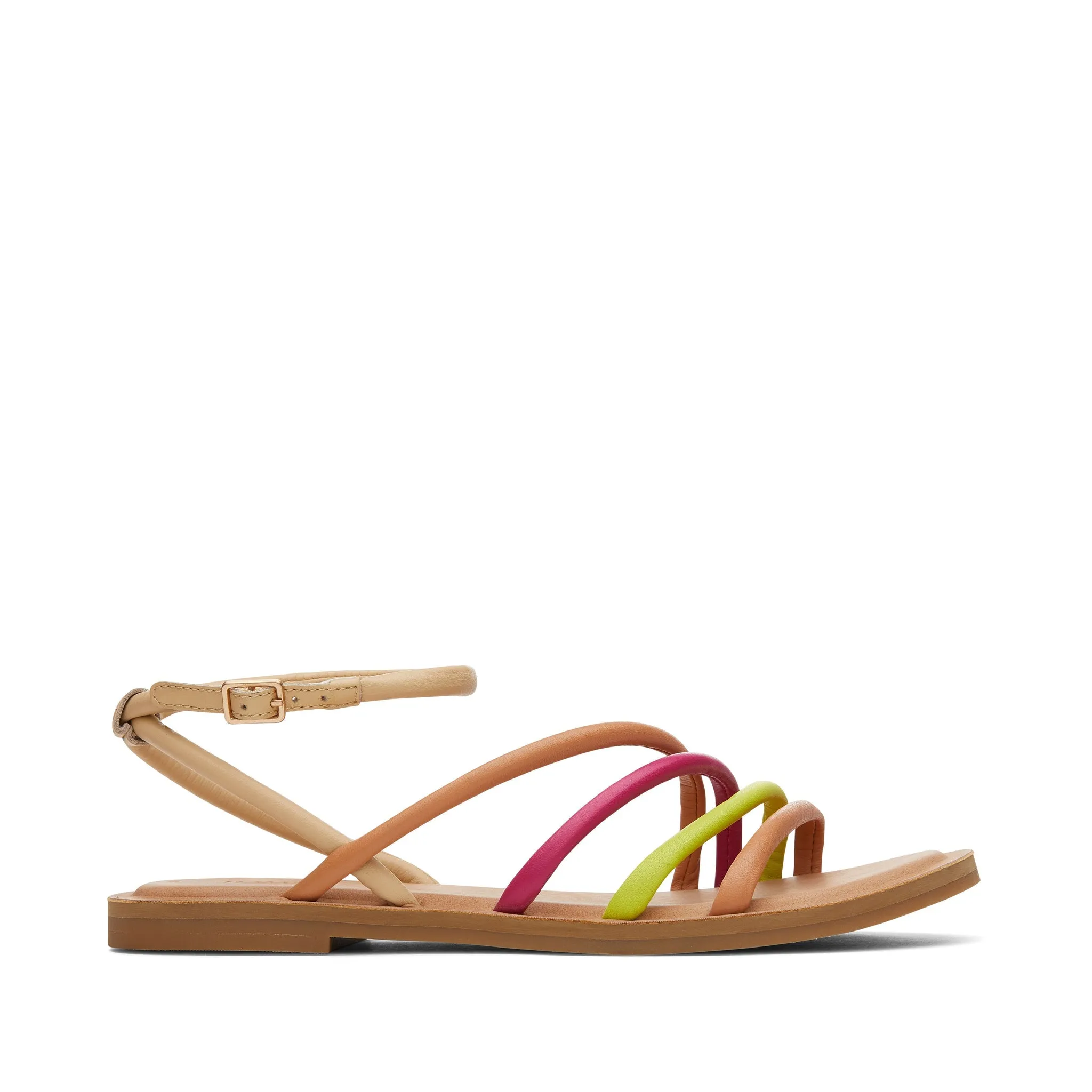 Willa Honey Beige Multi Leather Sandal