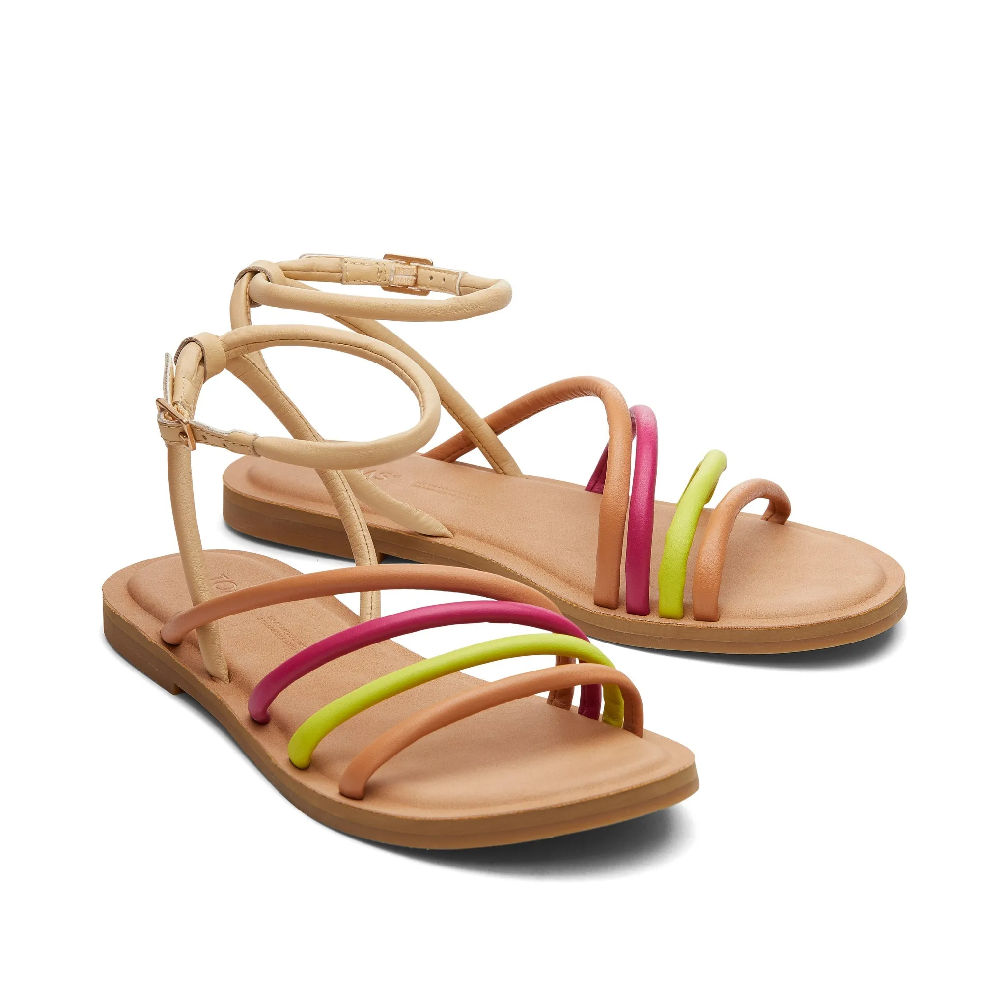 Willa Honey Beige Multi Leather Sandal