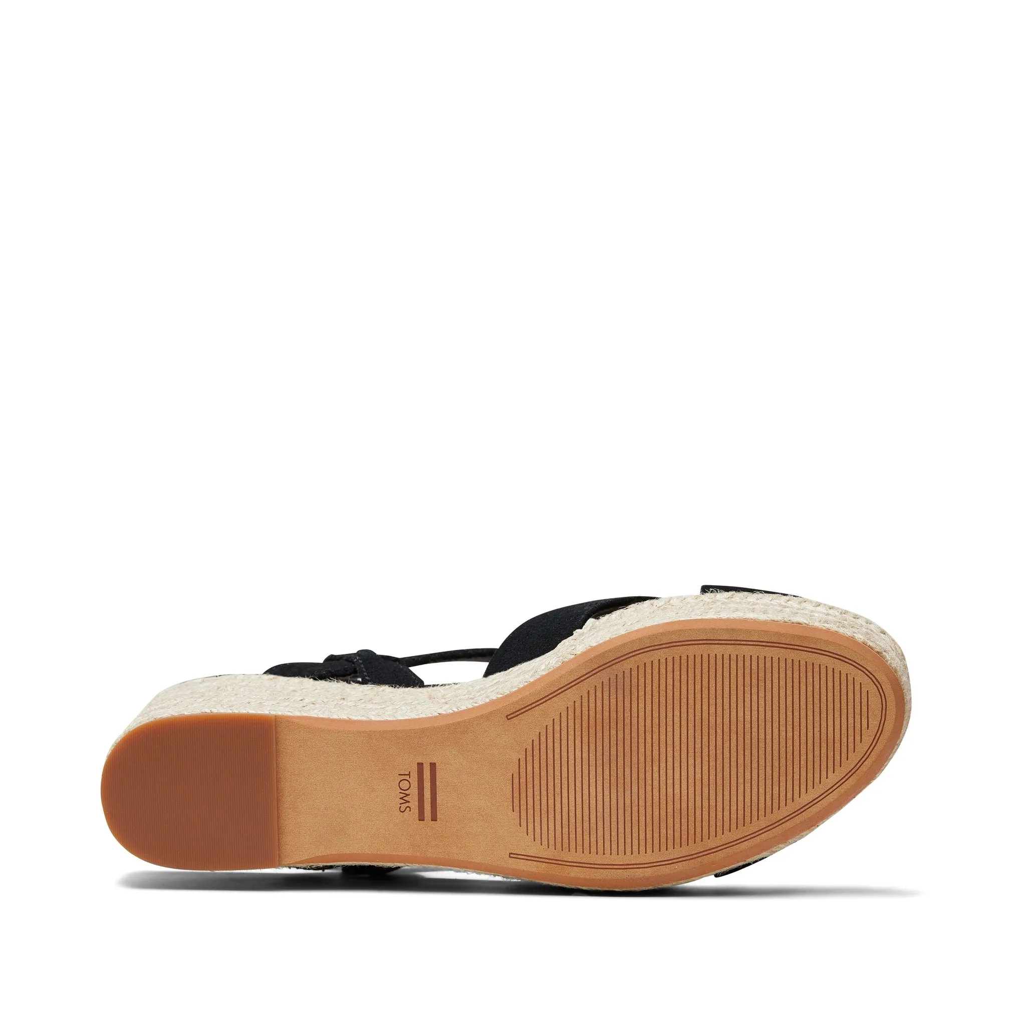 Willow Platform Sandal Black Suede