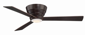 Wind River Niva 54" Flushmount Ceiling Fan with CCT 17W LED and Remote low-noise indoor fans for peaceful settings