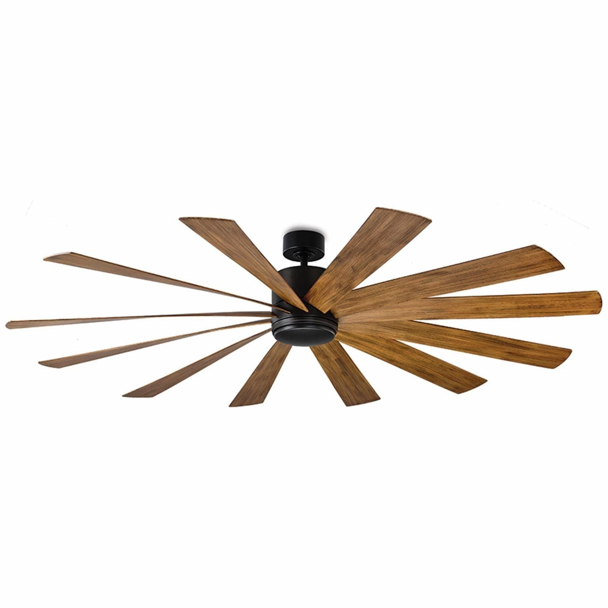 Windflower Indoor/Outdoor 12-Blade 80" Smart Ceiling Fan with LED Light Kit