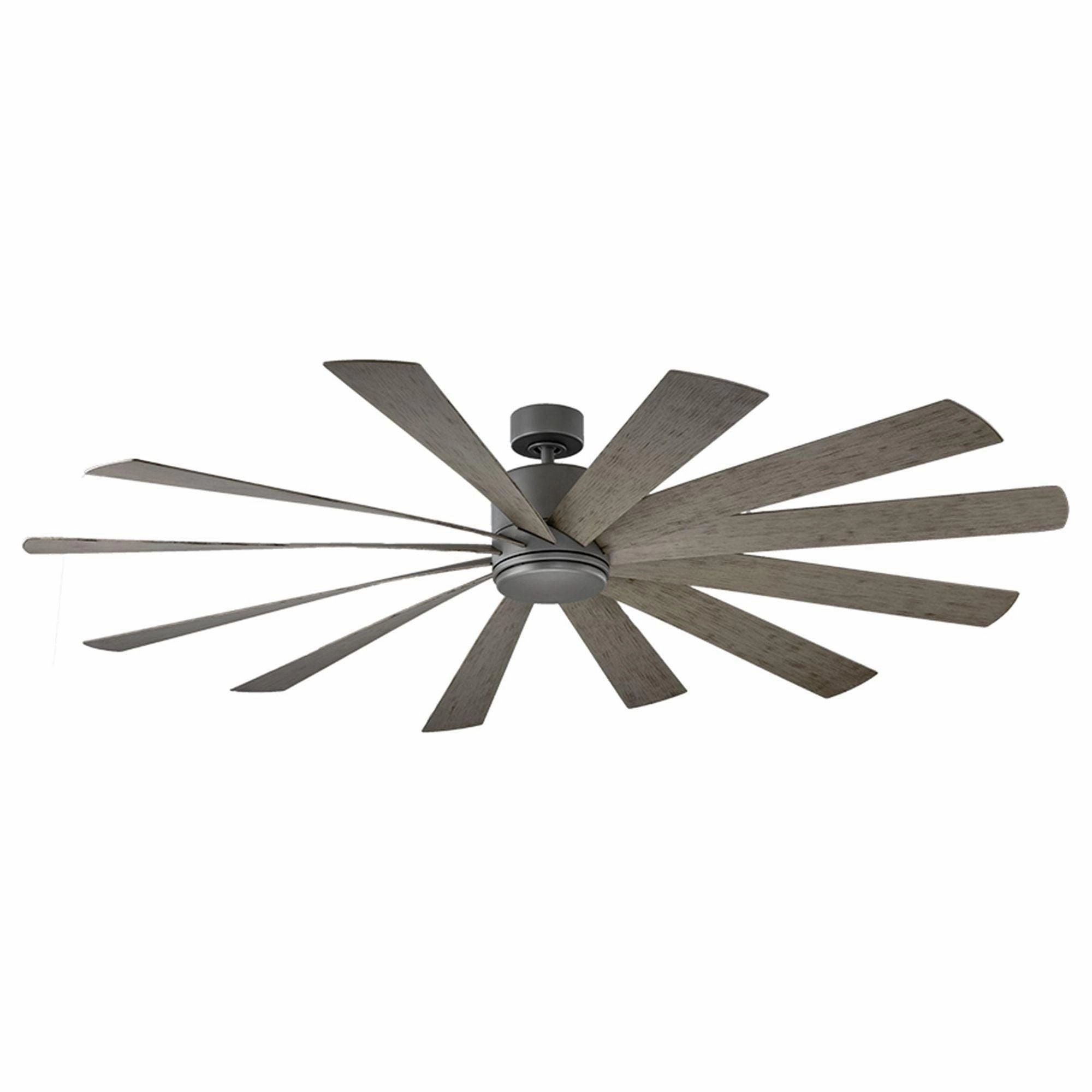 Windflower Indoor/Outdoor 12-Blade 80" Smart Ceiling Fan with LED Light Kit