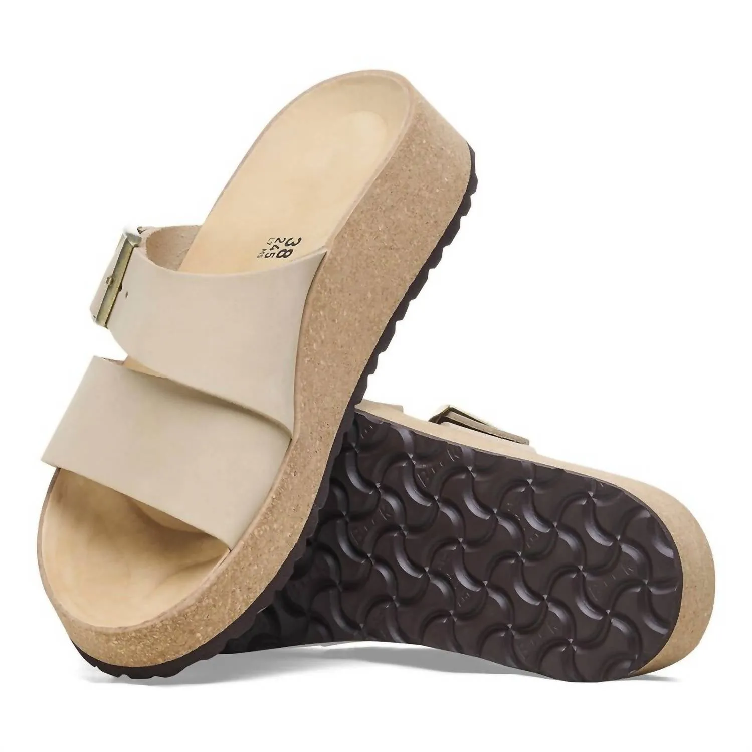 Women's Almina Nubuck Leather Sandal In Sandcastle