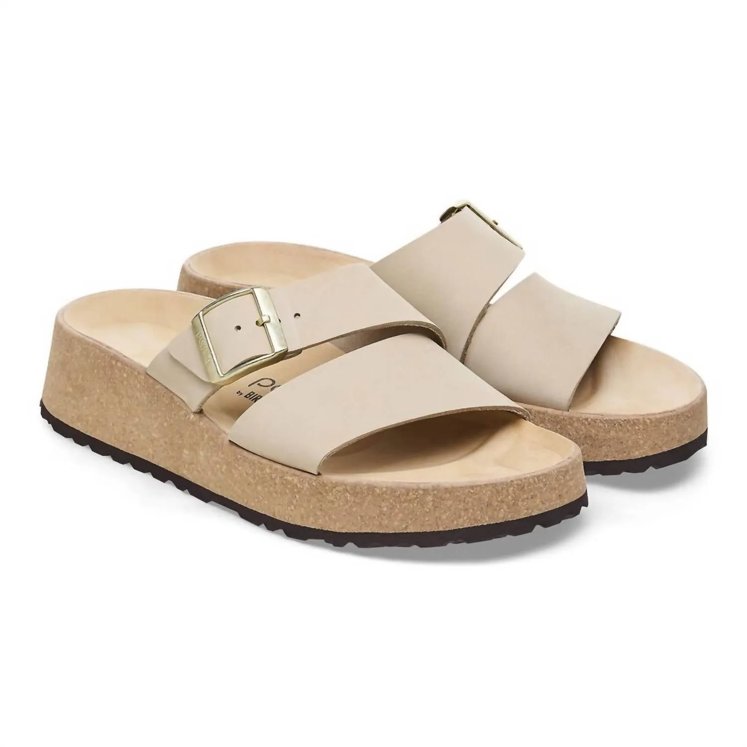 Women's Almina Nubuck Leather Sandal In Sandcastle