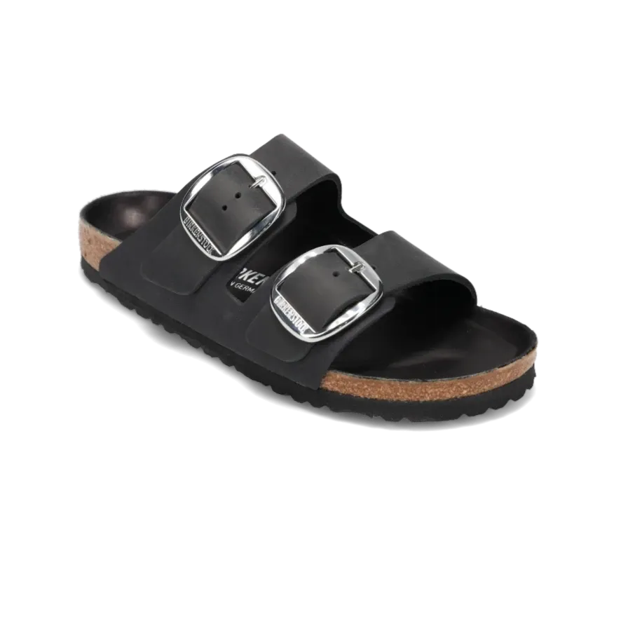 Women's Arizona Big Buckle (NARROW) Black Leather