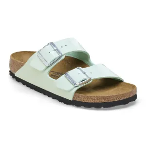 Women's Arizona Birko-Flor Sandal - Narrow Width In Patent Surf Green