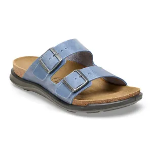 Women's Arizona Crosstown Oiled Leather Sandals In Elemental Blue