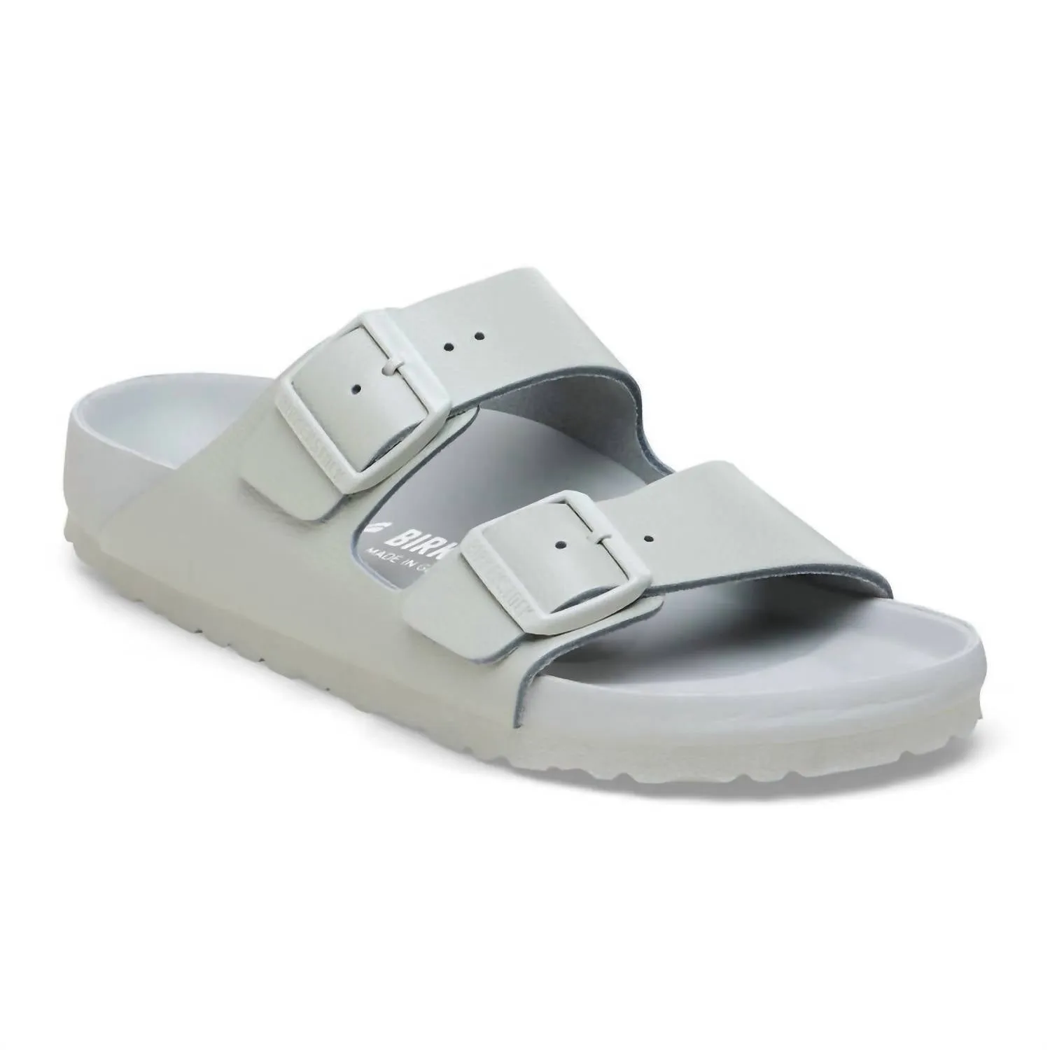 Women's Arizona Leather Sandal - Narrow Footbed In Gray