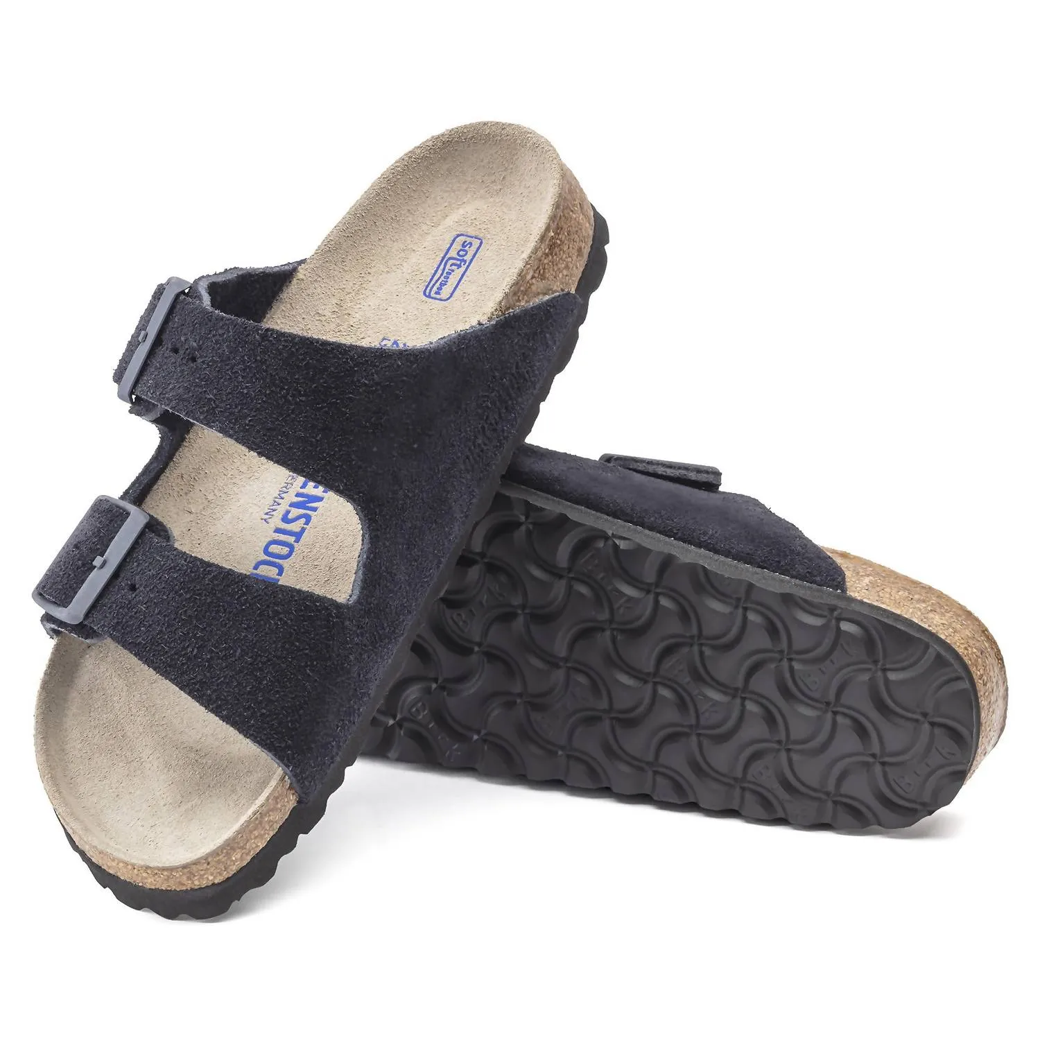 Women's Arizona Soft Footbed In Midnight Suede