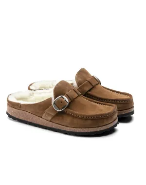 Women's Buckley Shearling Suede Leather Shoes In Tea