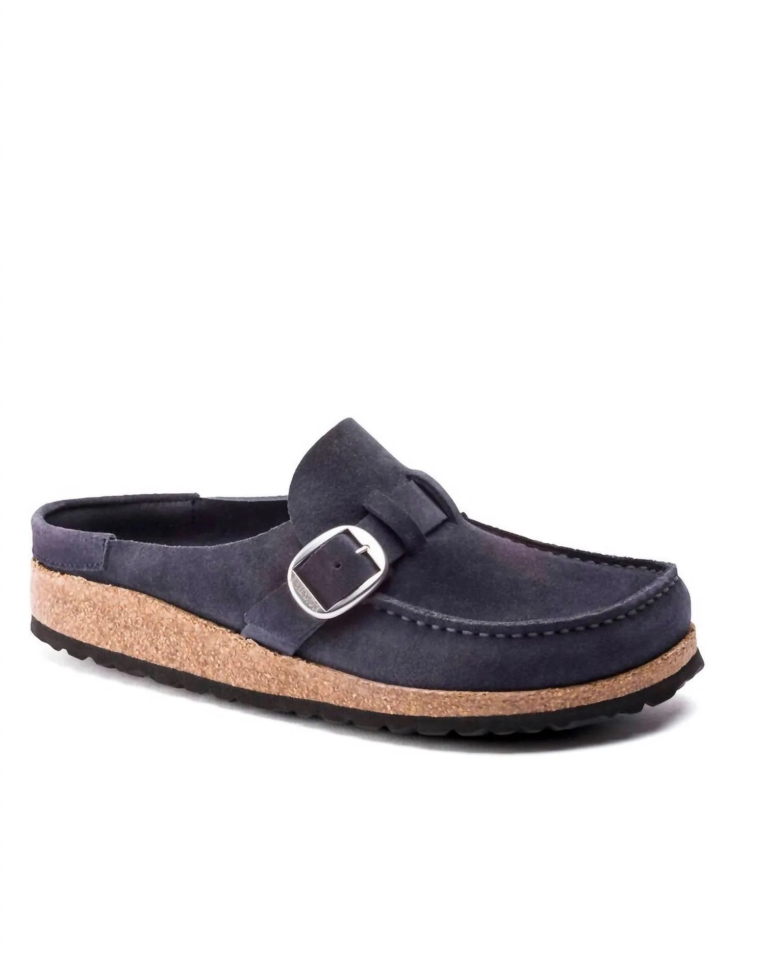 Women's Buckley Suede Leather Sandal In Navy