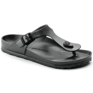 Women's Gizeh Eva Sandals- Regular Footbed In Metallic Anthracite